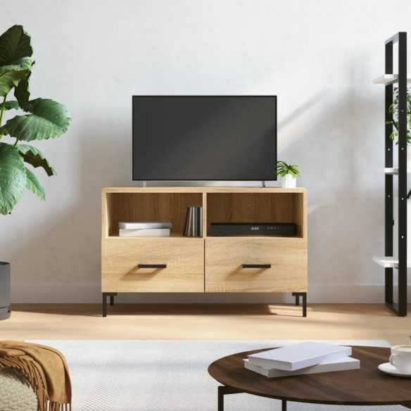 Meuble TV Chêne sonoma 80x36x50 cm 