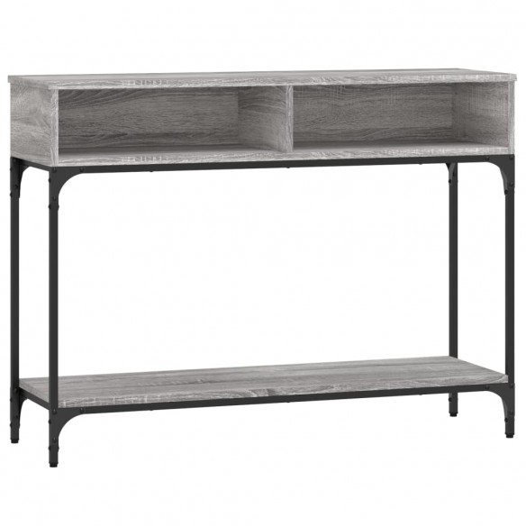Table console sonoma gris 100x30,5x75 cm bois d'ingénierie Table console sonoma gris 100x30,5x75 cm bois d'ingénierie