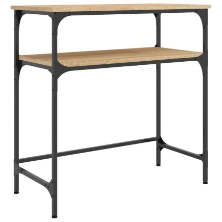 Table console chêne sonoma 75x35,5x75 cm bois d'ingénierie 2