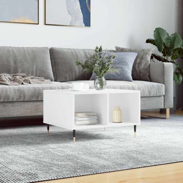 Table basse Blanc 60x50x36,5 cm 