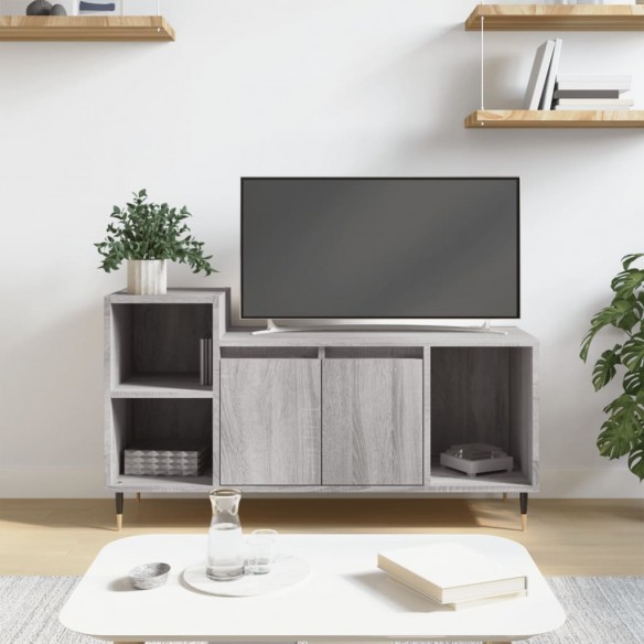 Meuble TV Sonoma gris 100x35x55 cm 