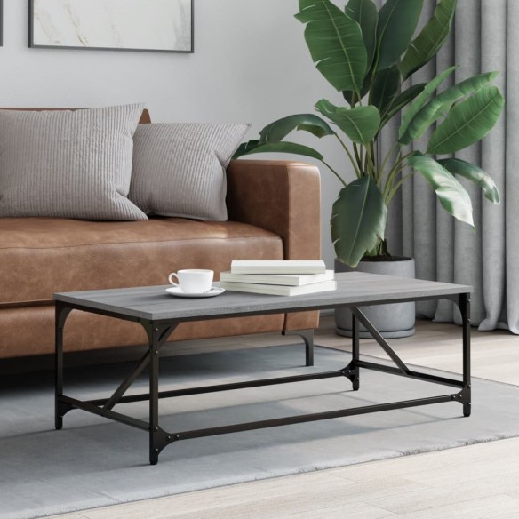 Table basse Sonoma gris 100x50x35 cm 