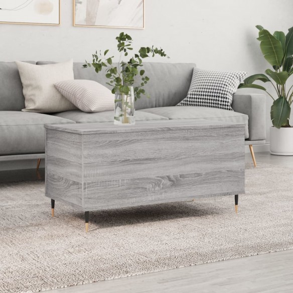 Table basse Sonoma gris 90x44,5x45 cm 