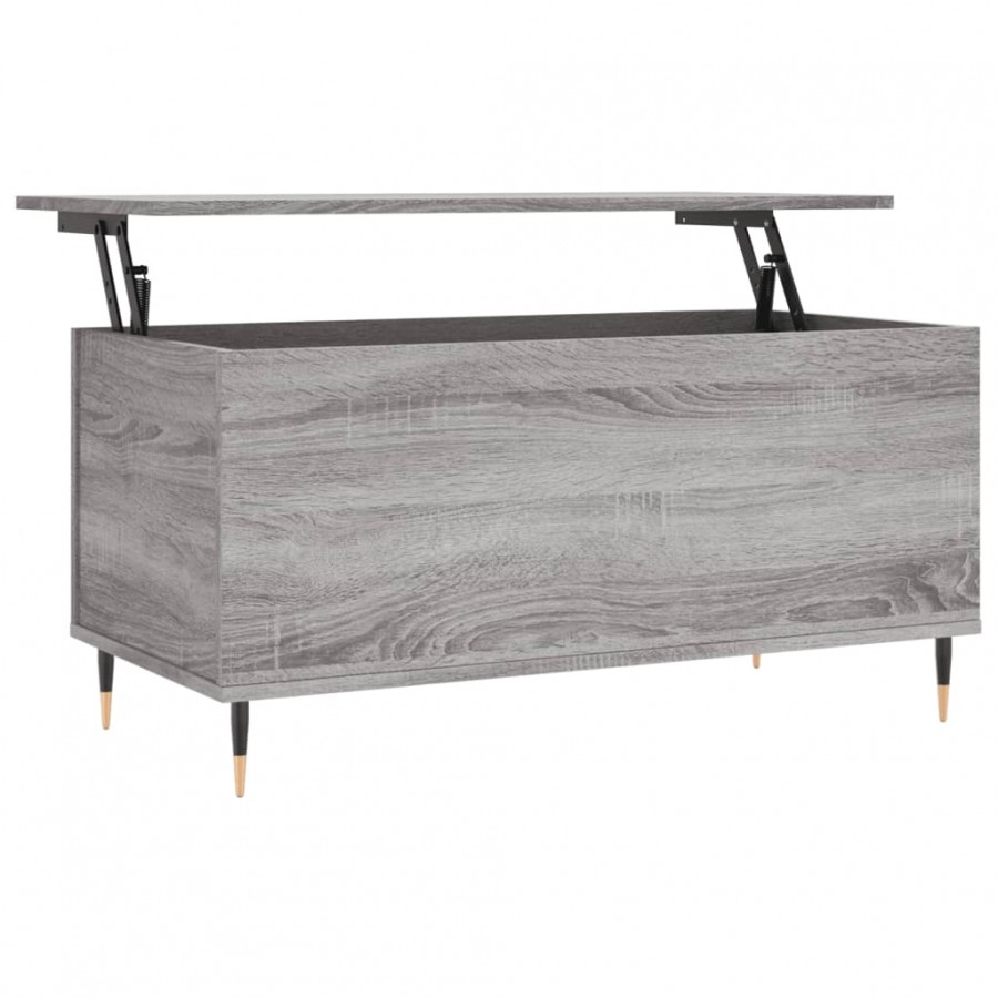 Table basse Sonoma gris 90x44,5x45 cm 