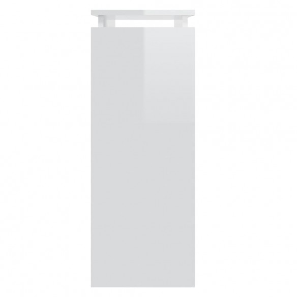 Table console Blanc brillant 80x30x80 cm Aggloméré Table console Blanc brillant 80x30x80 cm Aggloméré