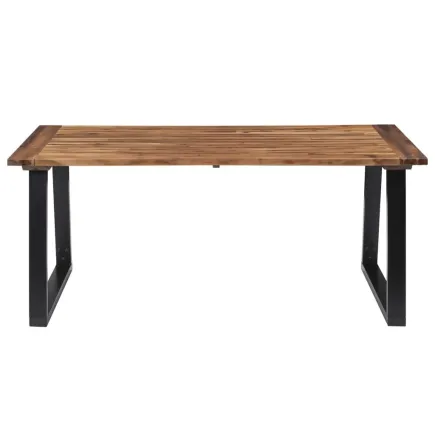 Table de salle à manger Bois d'acacia massif 180x90 cm 2