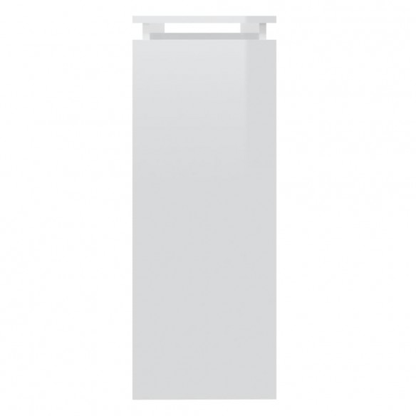 Table console Blanc brillant 102x30x80 cm Aggloméré Table console Blanc brillant 102x30x80 cm Aggloméré
