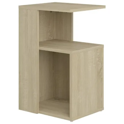 Table d'appoint Chêne sonoma 36x30x56 cm Aggloméré 2