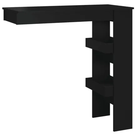 Table de bar murale Noir 102x45x103,5 cm  2