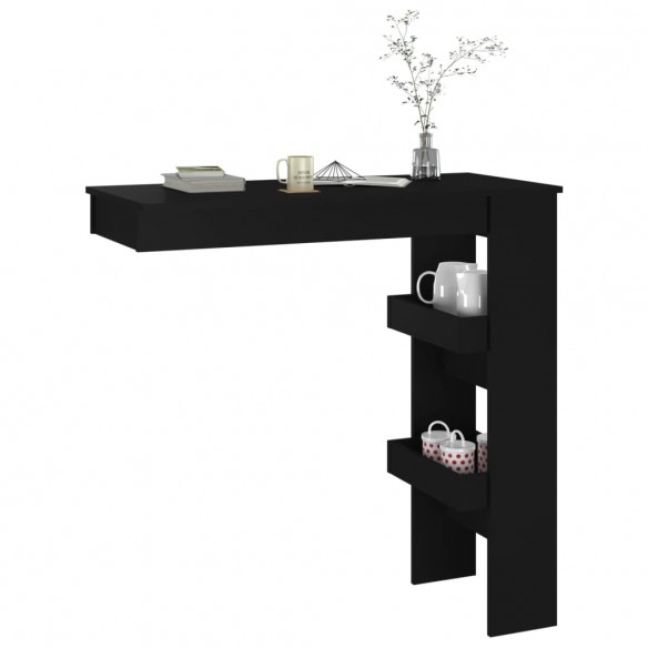 Table de bar murale Noir 102x45x103,5 cm  Table de bar murale Noir 102x45x103,5 cm