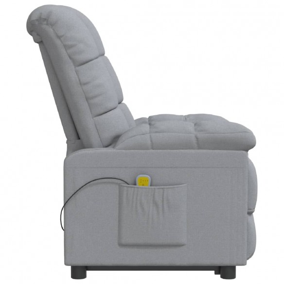 Fauteuil de massage Gris clair Tissu Fauteuil de massage Gris clair Tissu
