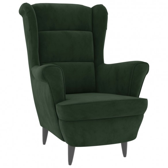 Fauteuil vert foncé velours Fauteuil vert foncé velours