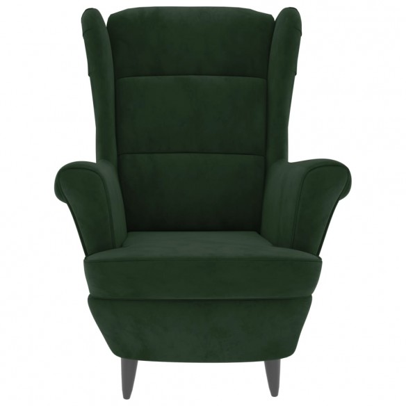Fauteuil vert foncé velours Fauteuil vert foncé velours