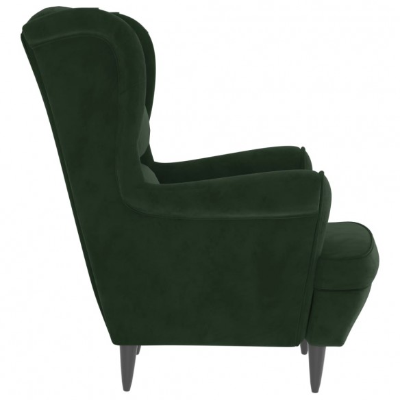 Fauteuil vert foncé velours Fauteuil vert foncé velours