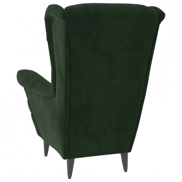 Fauteuil vert foncé velours Fauteuil vert foncé velours