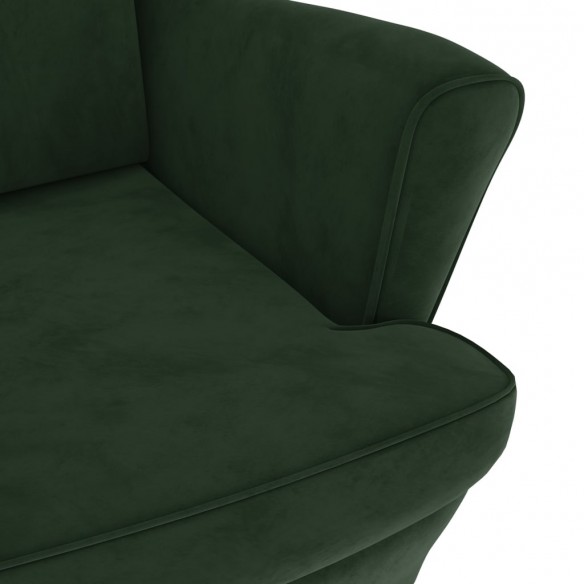 Fauteuil vert foncé velours Fauteuil vert foncé velours