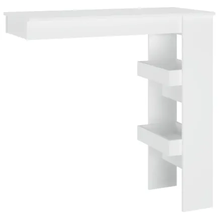 Table de bar murale Blanc 102x45x103,5 cm  2