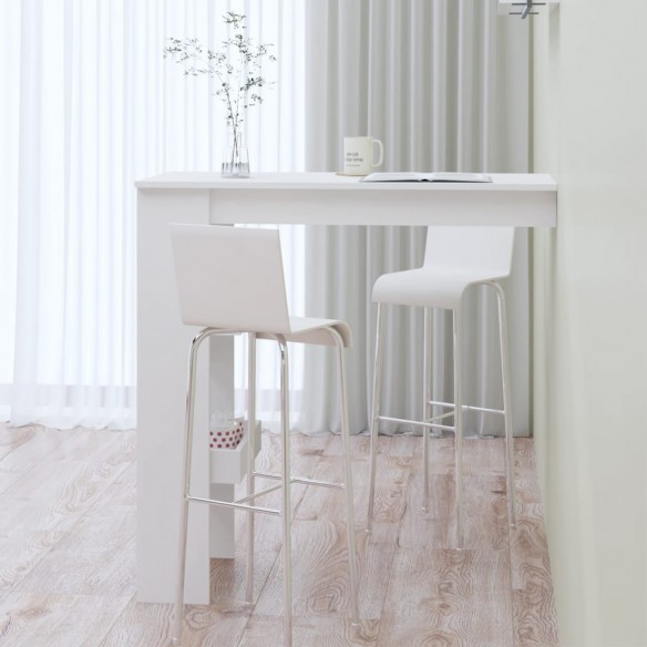 Table de bar murale Blanc 102x45x103,5 cm  Table de bar murale Blanc 102x45x103,5 cm