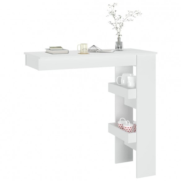 Table de bar murale Blanc 102x45x103,5 cm  Table de bar murale Blanc 102x45x103,5 cm