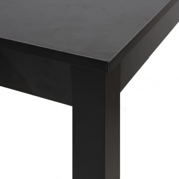 Table de bar MDF noir 115x55x107 cm Table de bar MDF noir 115x55x107 cm