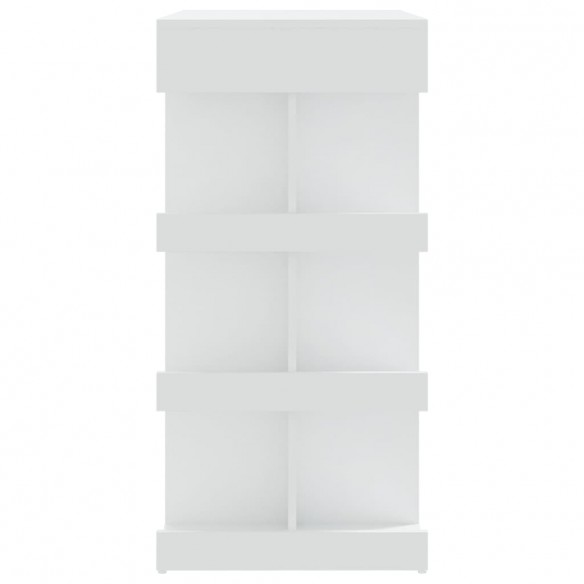 Table de bar étagère de rangement Blanc 100x50x101,5 cm Table de bar étagère de rangement Blanc 100x50x101,5 cm