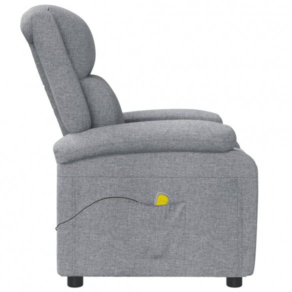 Fauteuil de massage Gris clair Tissu Fauteuil de massage Gris clair Tissu