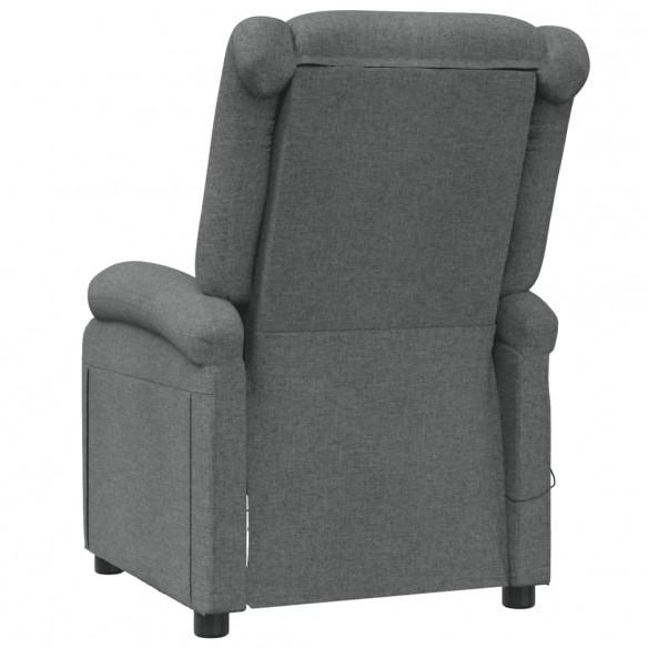 Fauteuil de massage Gris foncé Tissu Fauteuil de massage Gris foncé Tissu