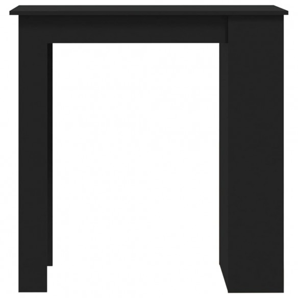 Table de bar avec rangement Noir 102x50x103,5 cm Aggloméré Table de bar avec rangement Noir 102x50x103,5 cm Aggloméré