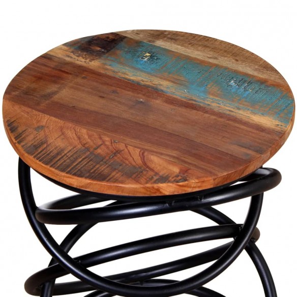 Table d'appoint Bois de récupération massif Table d'appoint Bois de récupération massif
