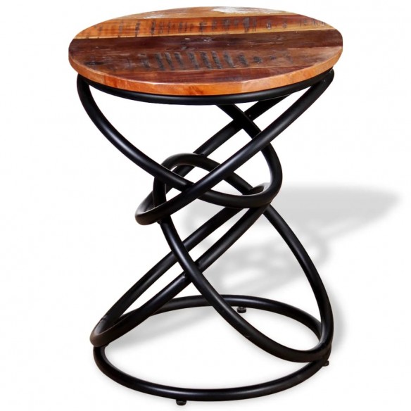Table d'appoint Bois de récupération massif Table d'appoint Bois de récupération massif