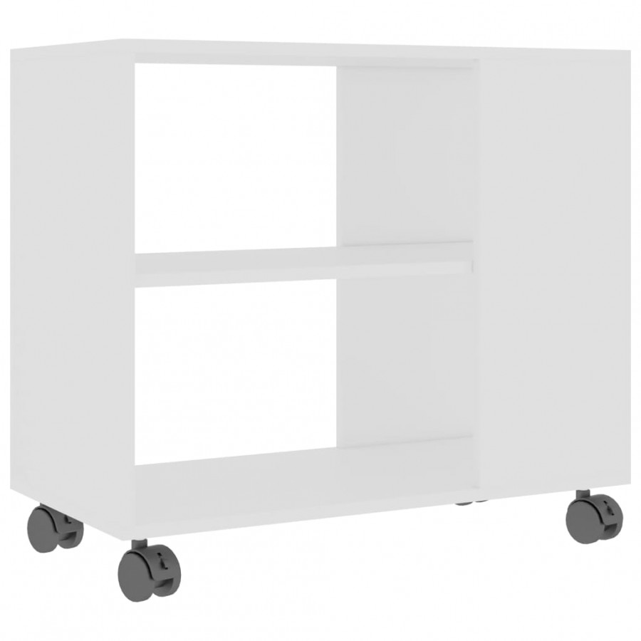Table d'appoint Blanc 70x35x55 cm