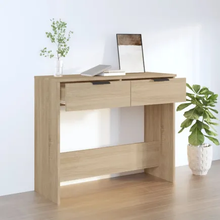 Table console Chêne sonoma 90x36x75 cm