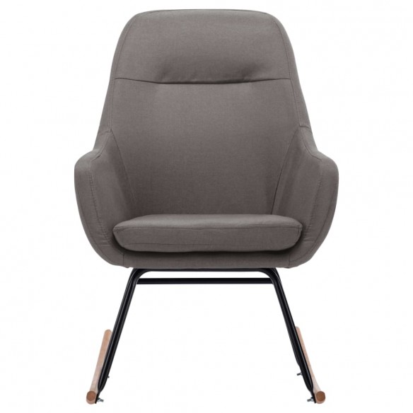 Chaise à bascule Gris clair Tissu Chaise à bascule Gris clair Tissu