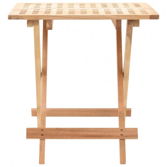 Table d'appoint pliante 50 x 50 x 49 cm Bois de noyer massif Table d'appoint pliante 50 x 50 x 49 cm Bois de noyer massif