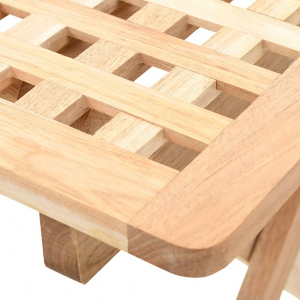 Table d'appoint pliante 50 x 50 x 49 cm Bois de noyer massif Table d'appoint pliante 50 x 50 x 49 cm Bois de noyer massif
