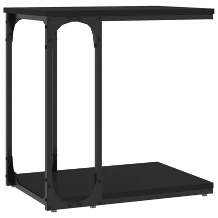 Table d'appoint Noir 50x35x52 cm Bois d’ingénierie 2