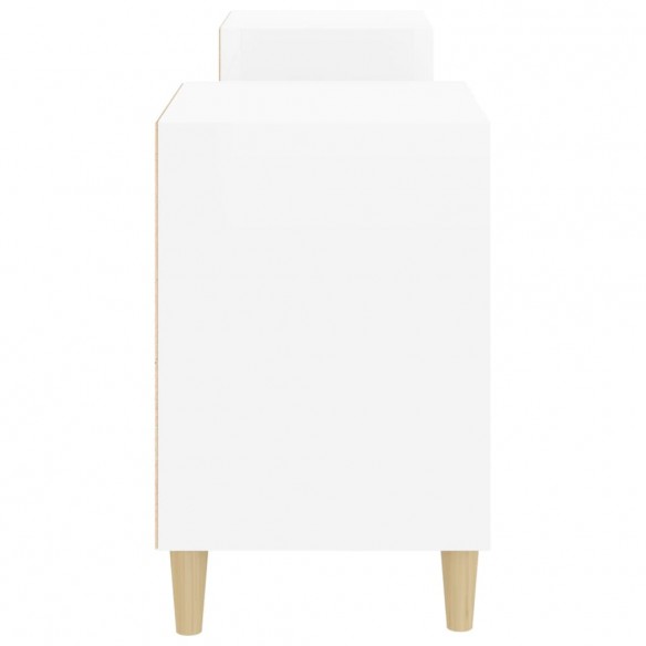 Meuble TV Blanc brillant 160x35x55 cm 