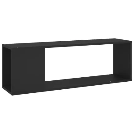 Meuble TV Noir 100x24x32 cm Aggloméré 2