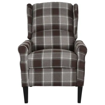 Fauteuil de massage inclinable Marron Tissu 2