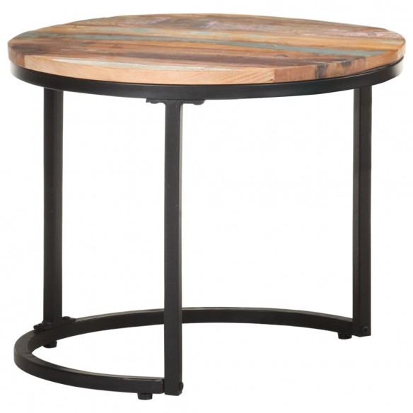 Tables d'appoint 3 pcs Bois de récupération massif Tables d'appoint 3 pcs Bois de récupération massif