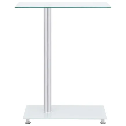 Table d'appoint en forme U Transparent 45x30x58 cm Verre trempé 2