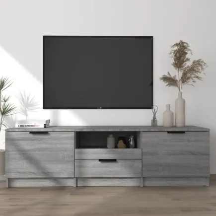 Meuble TV Sonoma gris 140x35x40 cm