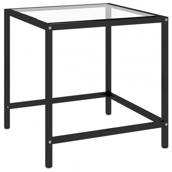 Tables à thé 2 pcs Verre trempé Transparent Tables à thé 2 pcs Verre trempé Transparent