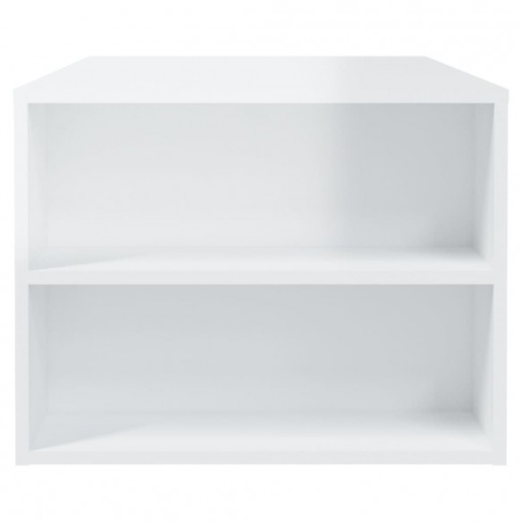 Table basse Blanc brillant 102x55x42 cm 