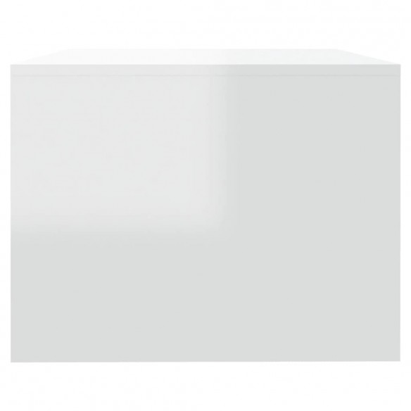 Table basse Blanc brillant 102x55x42 cm 