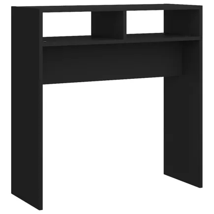 Table console Noir 78x30x80 cm Aggloméré 2