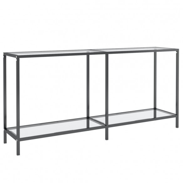 Table console Transparent 160x35x75,5 cm Verre trempé Table console Transparent 160x35x75,5 cm Verre trempé