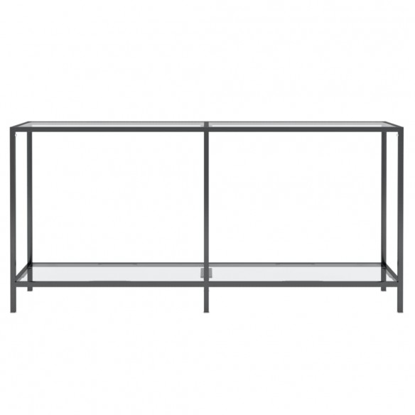 Table console Transparent 160x35x75,5 cm Verre trempé Table console Transparent 160x35x75,5 cm Verre trempé