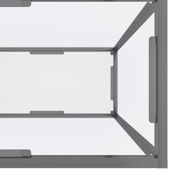 Table console Transparent 160x35x75,5 cm Verre trempé Table console Transparent 160x35x75,5 cm Verre trempé