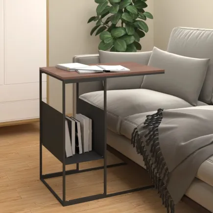 Table d'appoint Noir 55x36x59,5 cm